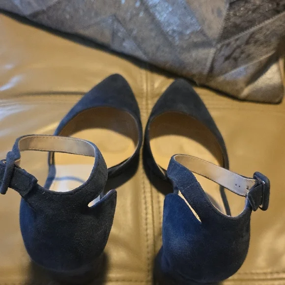 Alex Marie Blue Heels with Ankle Strap - Picture 9 of 9